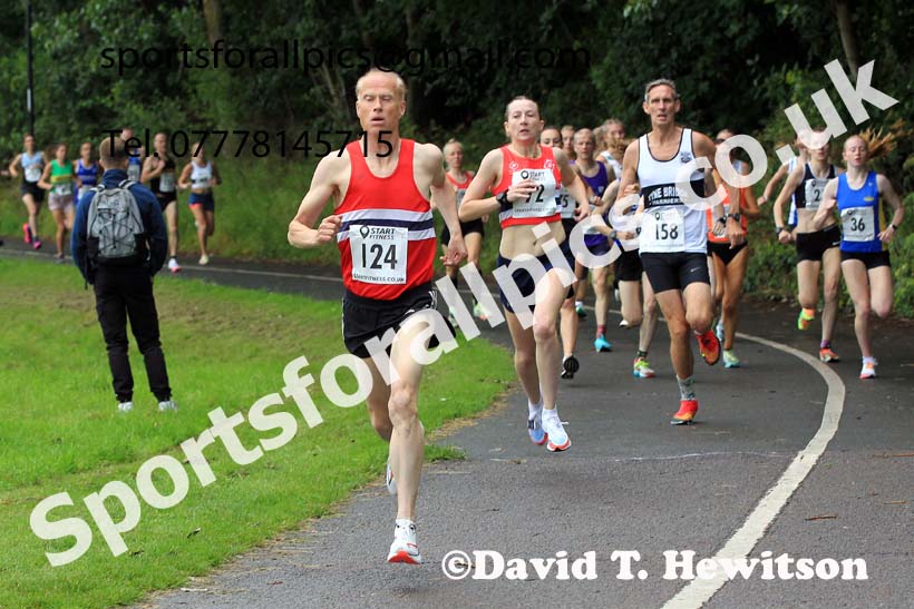 Womens and Mens Over-50s 2023 Sunderland 5k Road Race, July 20th.  Photo: David T. Hewitson/Sports for All Pics